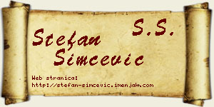 Stefan Simčević vizit kartica